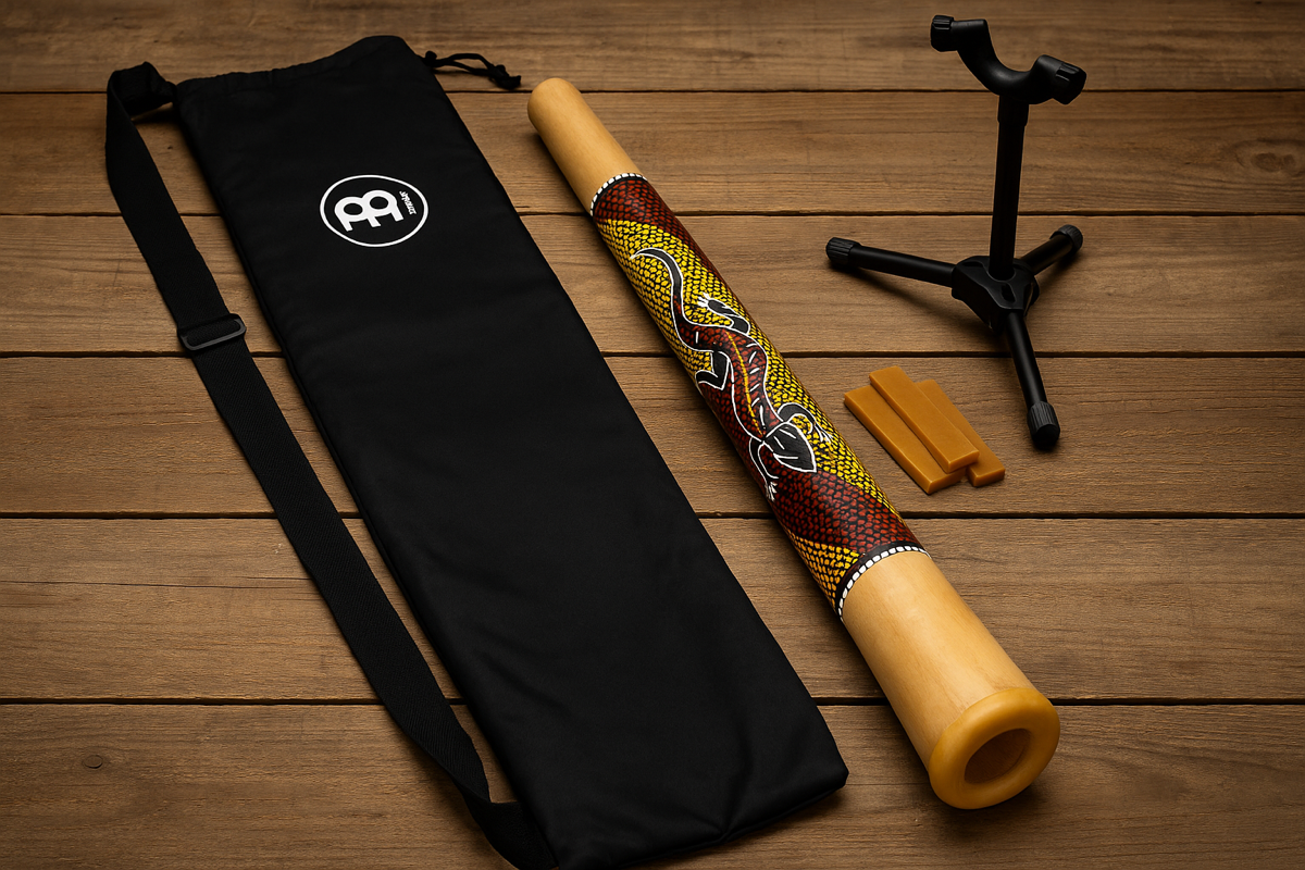 Classic Cantabile TD-1 Travel Didgeridoo - Height: 30 cm - Ideal for travel & backpack trips - Special interior construction, authentic sound - High-quality workmanship, made of mahogany - lacquered