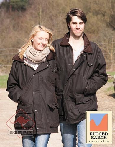 scippis basic waxjas – waterafstotende outdoorjas voor heren en dames