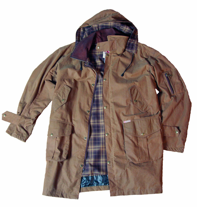 scippis jas cossack oilskin – wind- & waterdichte outdoorjas met afneembare capuchon