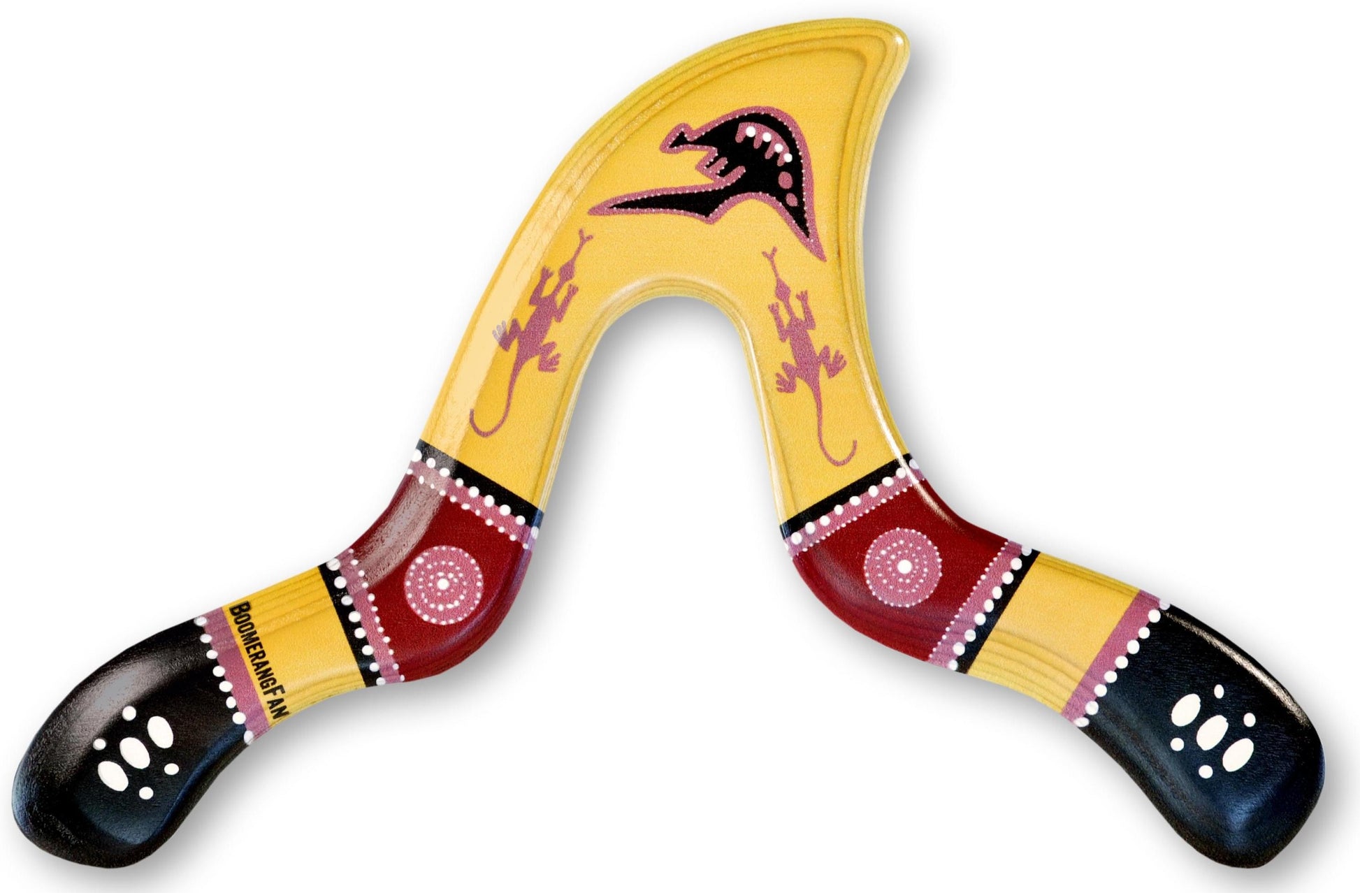 hotsports boemerang jaguar – houten boemerang voor rechtshandige werpers