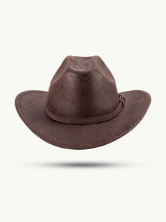 scippis ironwood hoed – robuuste polyester hoed met authentieke leren look