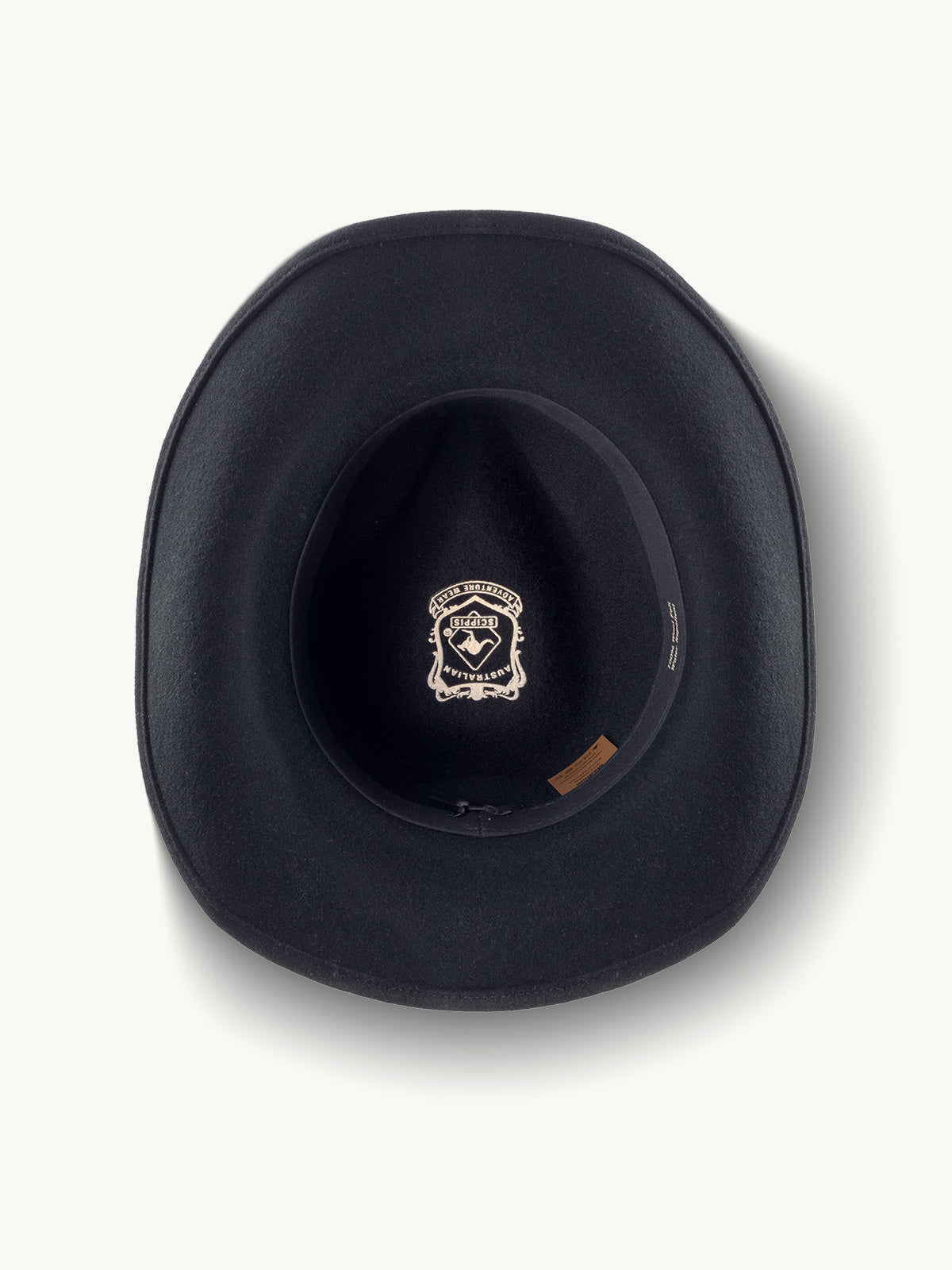 scippis smokey hoed – waterafstotende westernhoed van 100% wolvilt met leren hoedenband