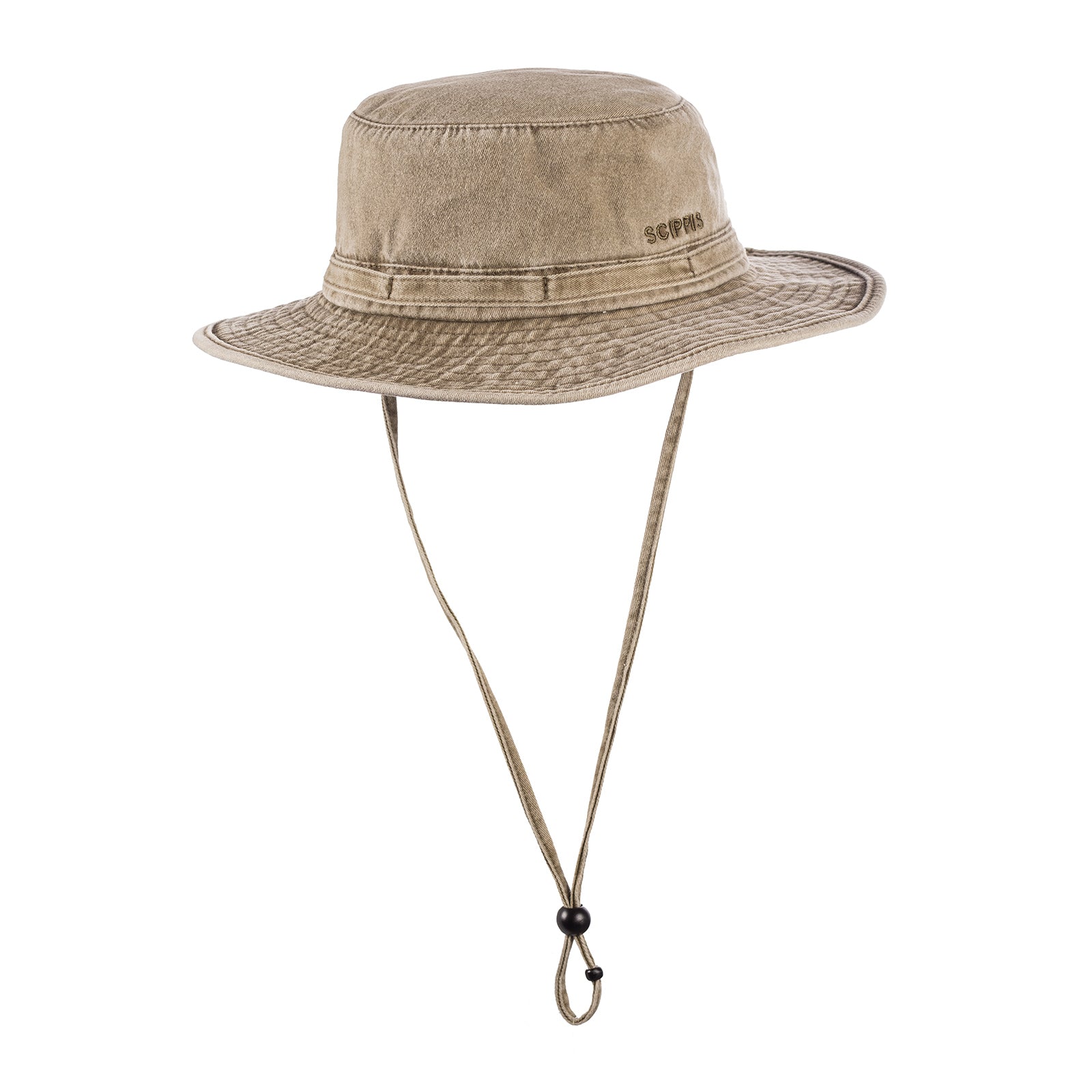 scippis axford hoed – robuuste canvas hoed met kinband – perfect voor avontuurlijke uitstapjes