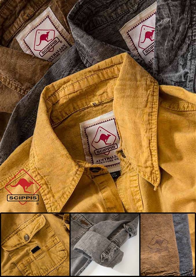 scippis cowra shirt – canvas overhemd