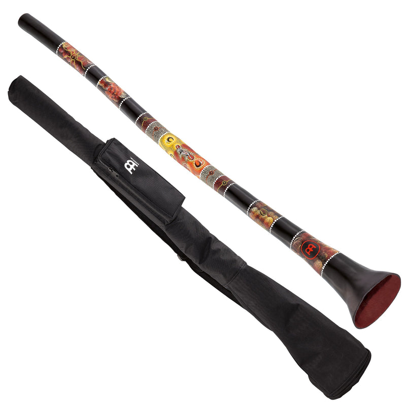 meinl fiberglass didgeridoo 145cm – profddg1-bk inclusief gevoerde nylon draagtas
