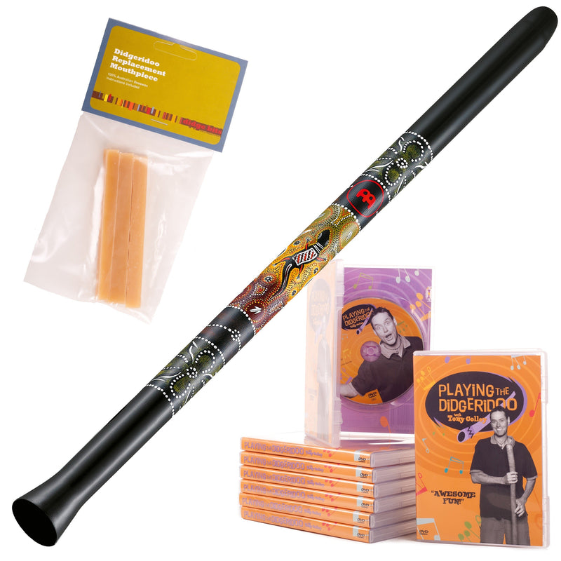 meinl synthetic didgeridoo zwart – sddg1-bk  instructie-dvd en bijenwas