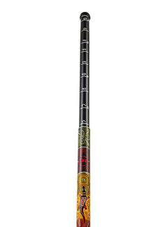meinl slide didgeridoo tsddg1-bk – telescopische didgeridoo met standaard