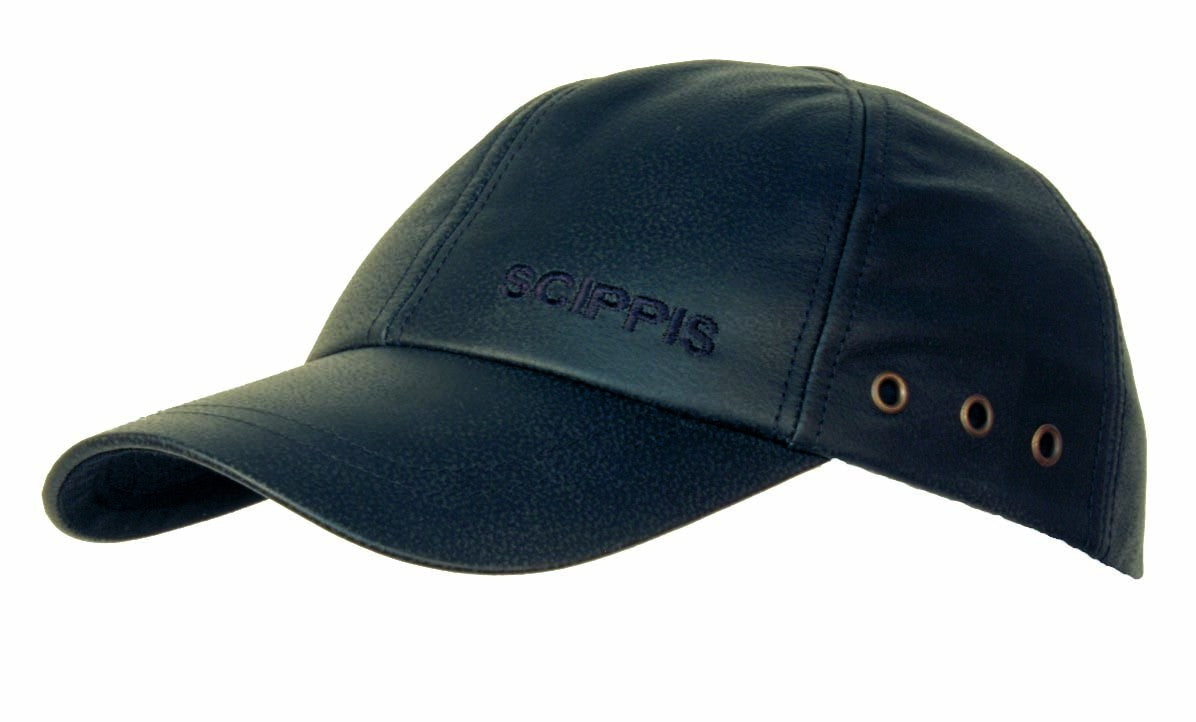 scippis lederen cap – klassieke baseballcap van 100% leer