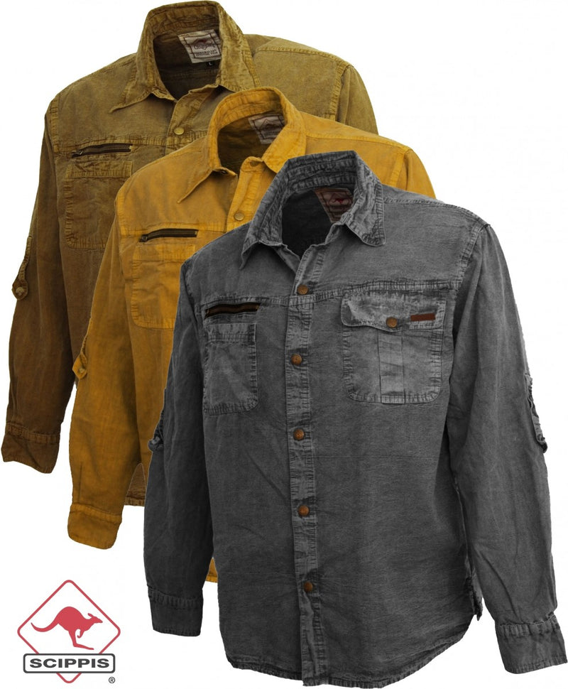 scippis broome overhemd – canvas outdoorshirt