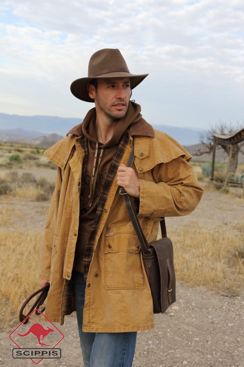 scippis duster jacket – canvas outdoorjas