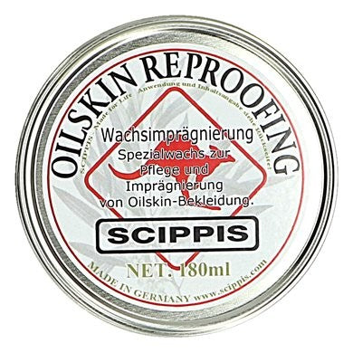 scippis oilskin-wax 180ml – bescherming voor waxjassen en -hoeden