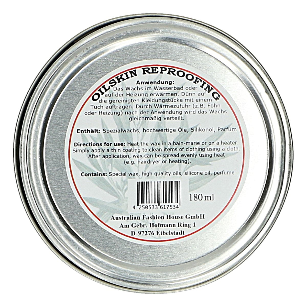 scippis oilskin-wax 180ml – bescherming voor waxjassen en -hoeden