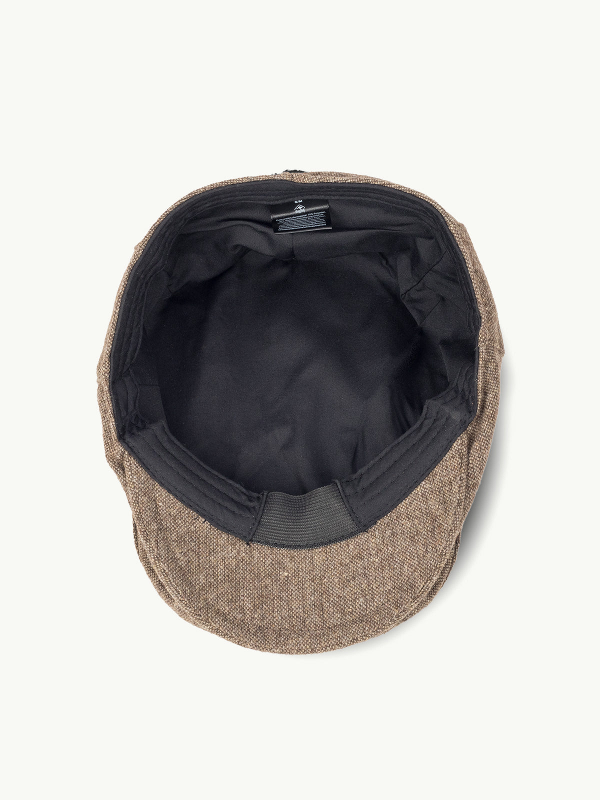 scippis cap – donegal – klassieke flatcap in bruin melange – wol-polyester mix voor stijl & comfort