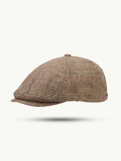 scippis cap – greenock – platte pet met visgraatpatroon – traditioneel design & moderne pasvorm