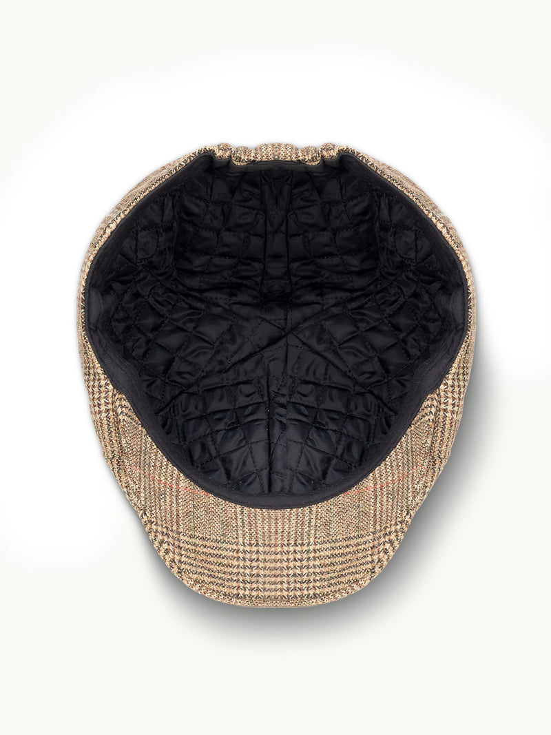 scippis cap – greenock – platte pet met visgraatpatroon – traditioneel design & moderne pasvorm