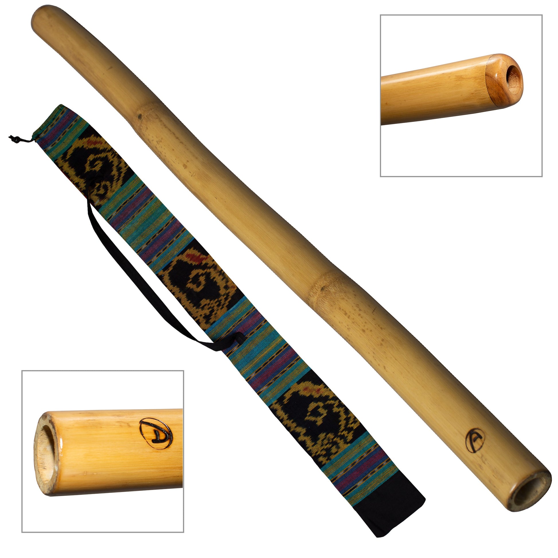 didgeridoo: bamboo pro-series 120cm - inclusief bag. didgeridoo voor beginners
