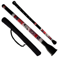 slide didgeridoo - uitschuifbare didge - toonbereik c - g - inclusief tas