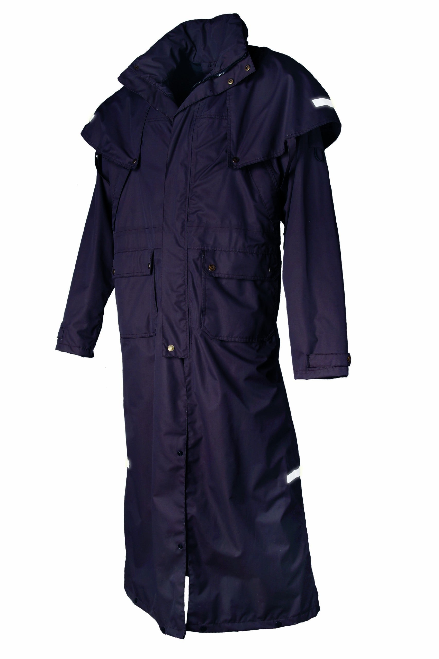 scippis mossman coat – lange oilskin jas voor regen en wind
