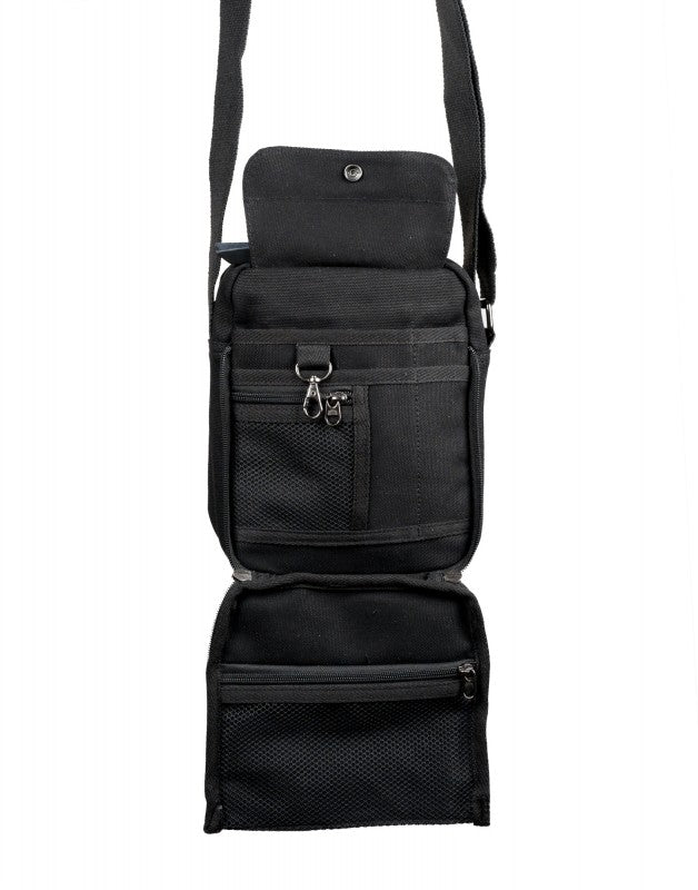 scippis port arthur tas – robuuste canvas schoudertas met lederen accenten