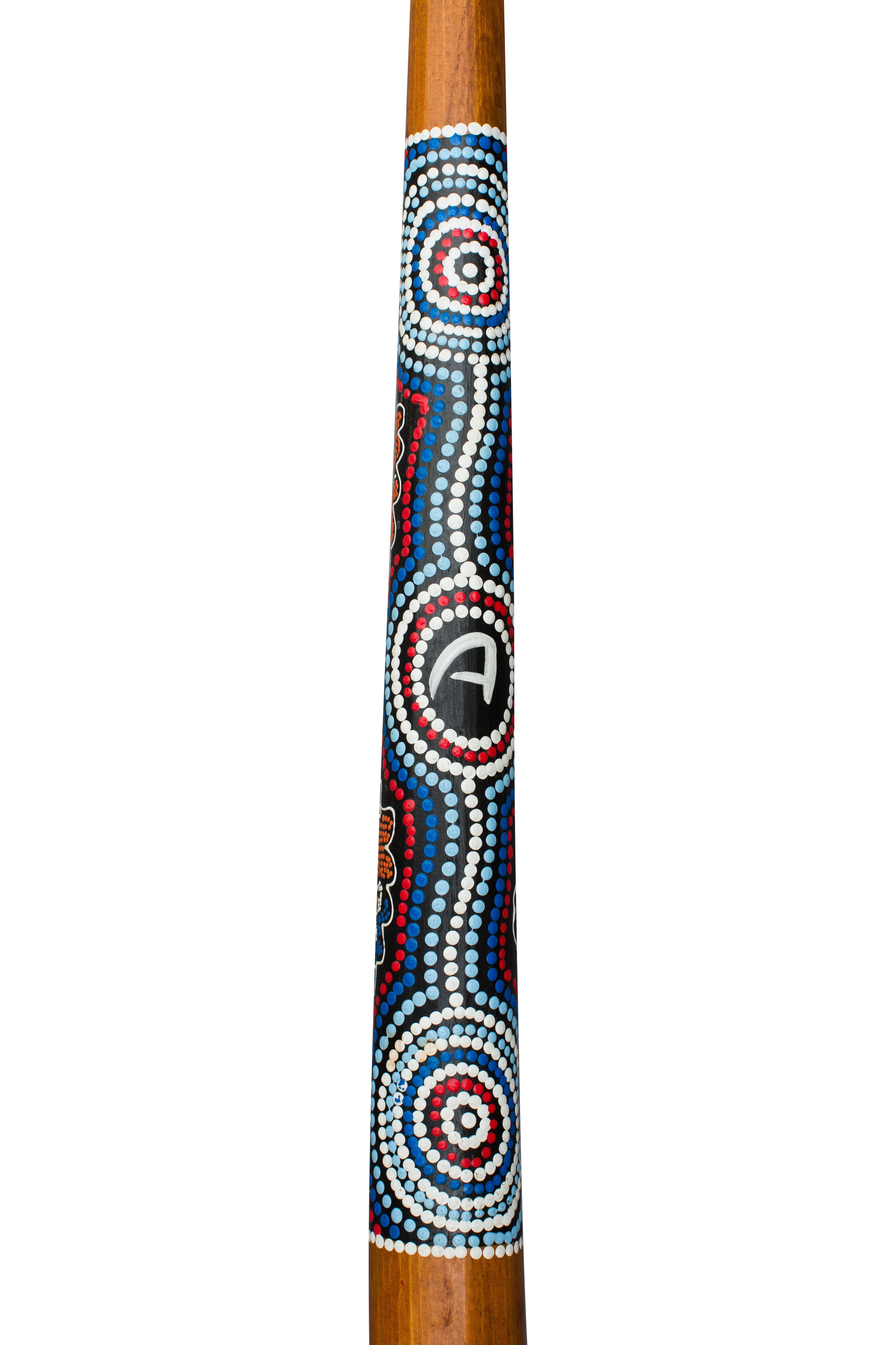 houten didgeridoo handbeschilderd inclusief onlinecursus didgeridoo & circulaire ademhaling