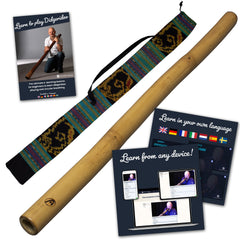 bamboo didgeridoo 120cm inclusief online cursus didgeridoo & circulaire ademhaling