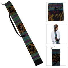 didgeridoo mahonie pro-series 147cm inclusief ikat bag, online cursus, bijenwas, beschermcover mondstuk, didgeridoostand