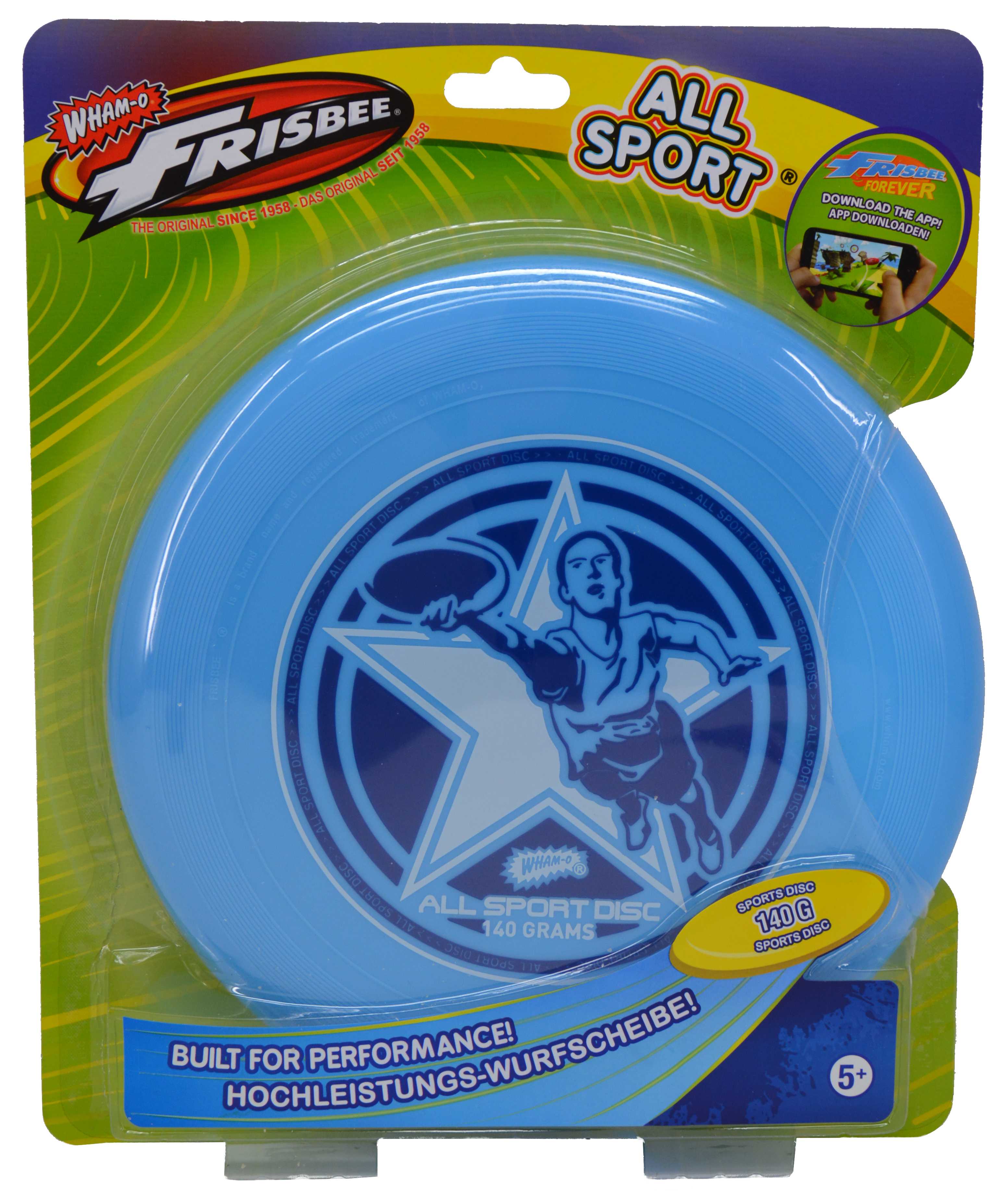 frisbee 140 gram. vanaf 6 jaar. all sport wham-o. de enige echte!
