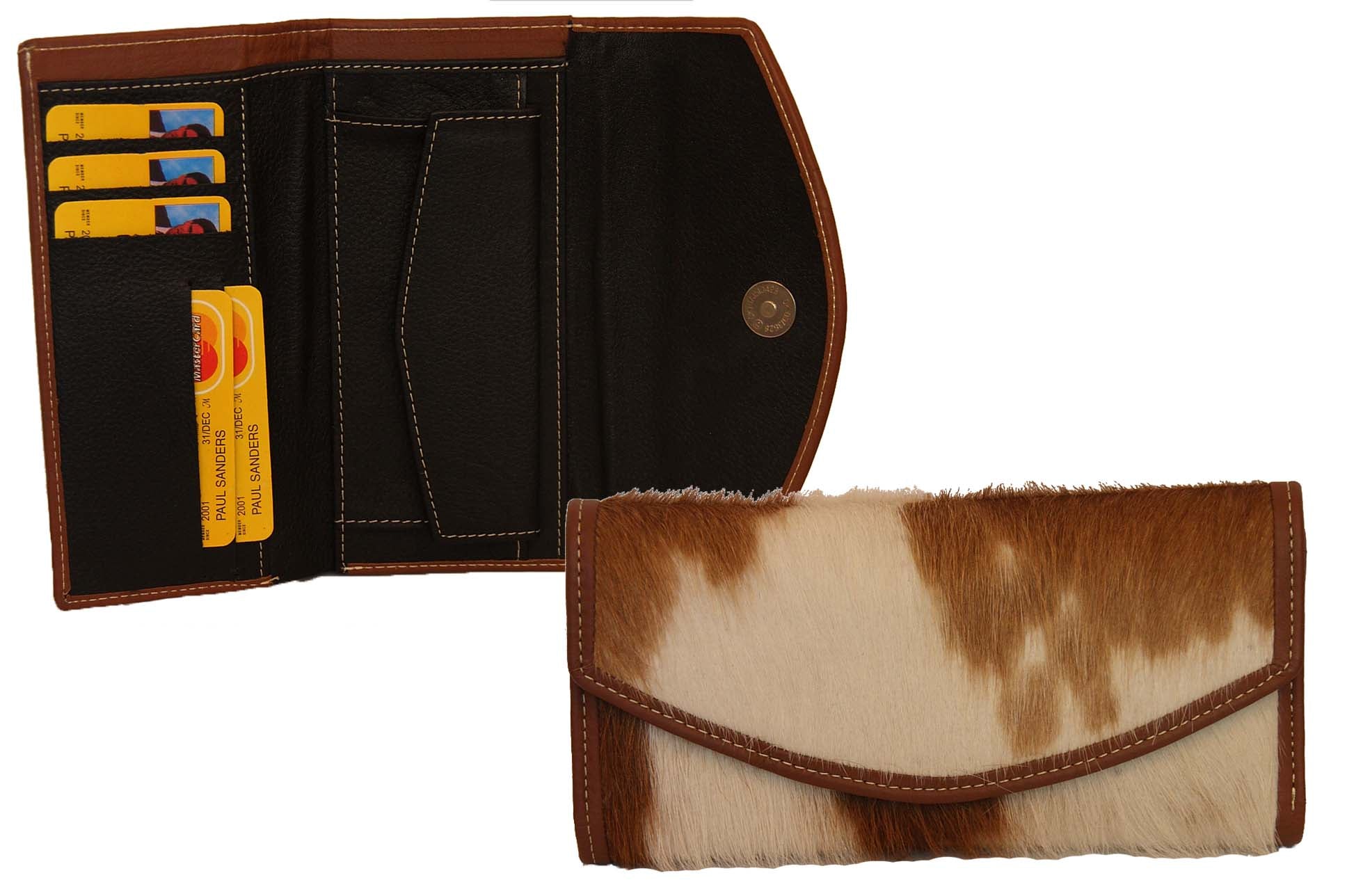 scippis portemonnee – damesportemonnee cow – leren portemonnee met koeienhuid – modieus & praktisch