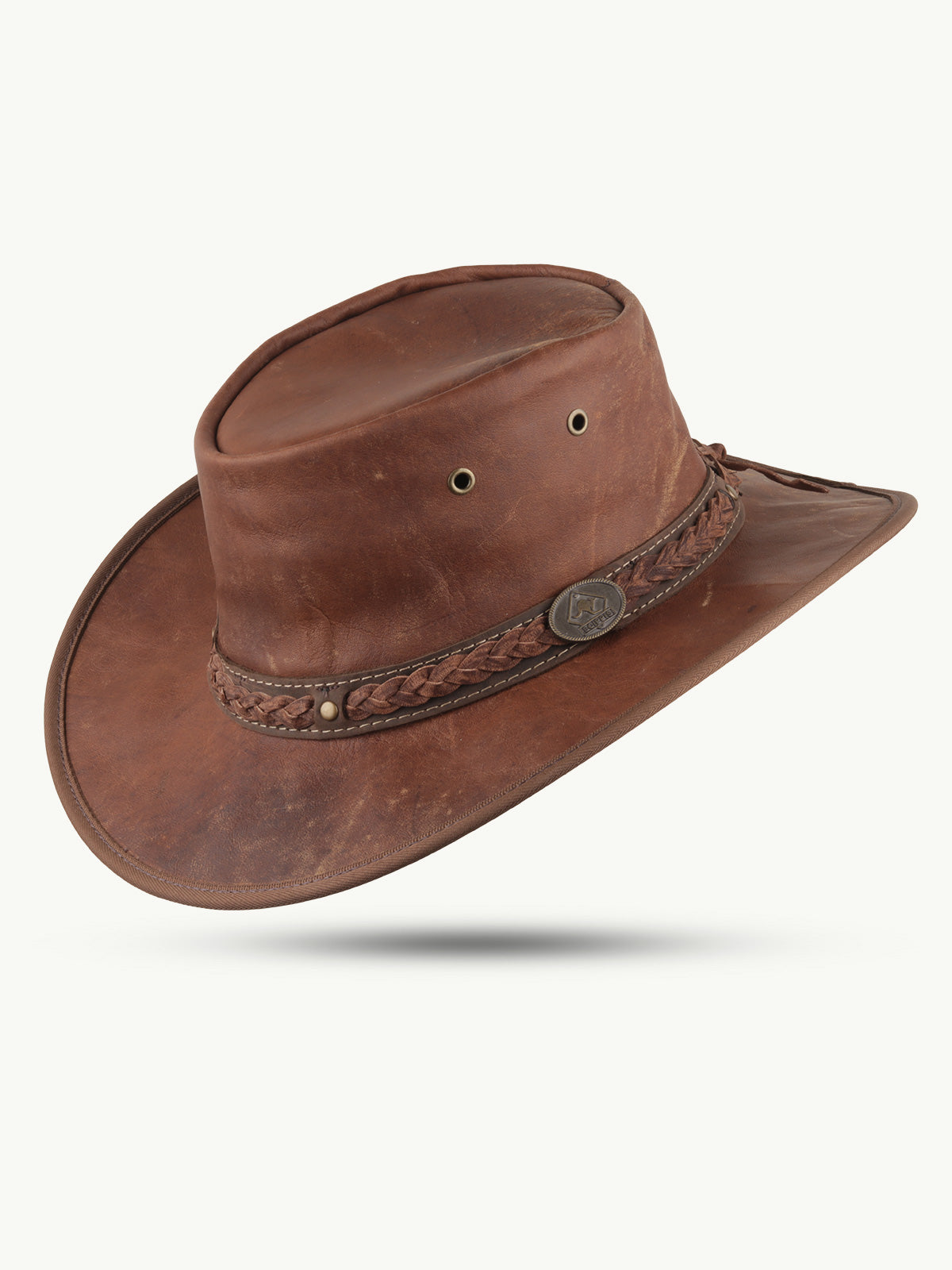 scippis hoed – kangaroo sundowner – lichte kangoeroelederen hoed – waterafstotend & ademend voor outdoor gebruik