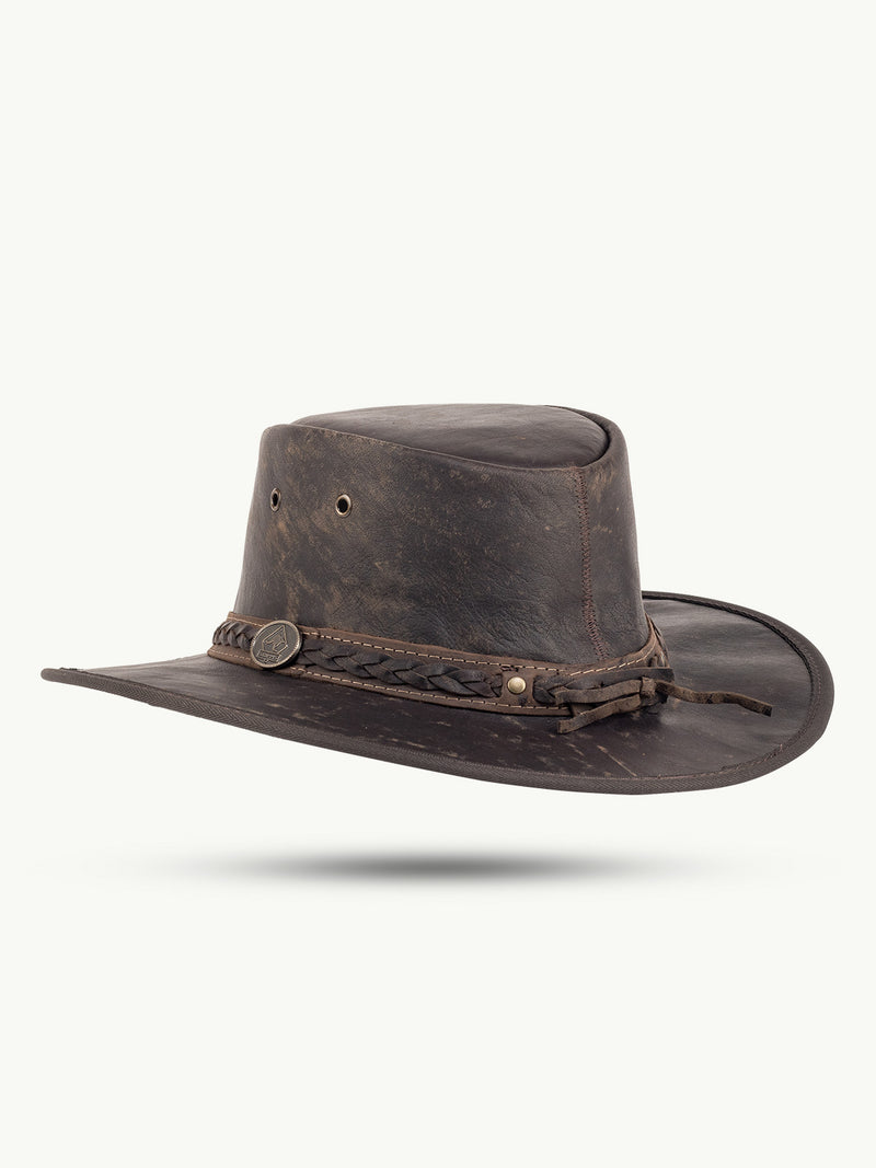 scippis hoed – kangaroo sundowner – lichte kangoeroelederen hoed – waterafstotend & ademend voor outdoor gebruik