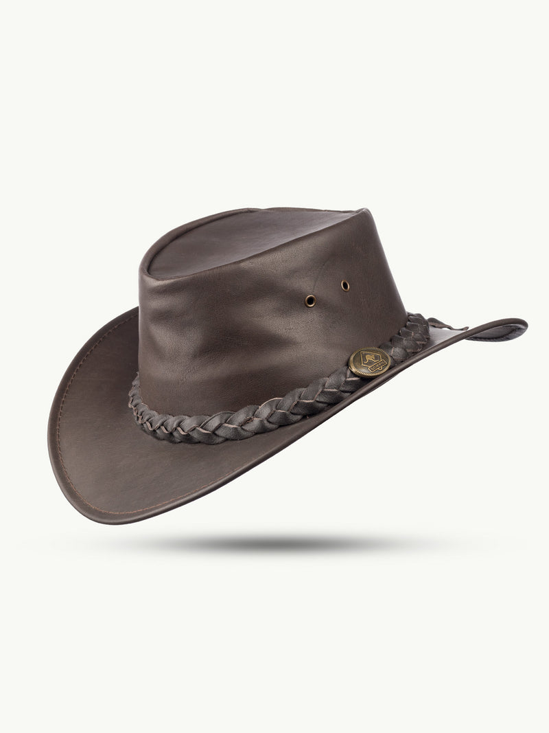 scippis hoed – kangaroo softy – zachte kangaroelederen hoed – lichtgewicht & duurzaam met stijlvolle leren band