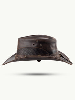 scippis hoed – lyndon – leren hoed met brede rand – bescherming tegen zon & regen voor outdoor liefhebbers