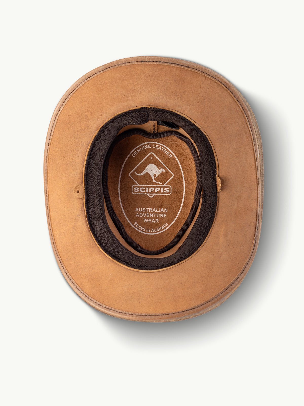 scippis hoed – wigan – opvouwbare rundlederen hoed – soepel & stijlvol met elastische hoofdband