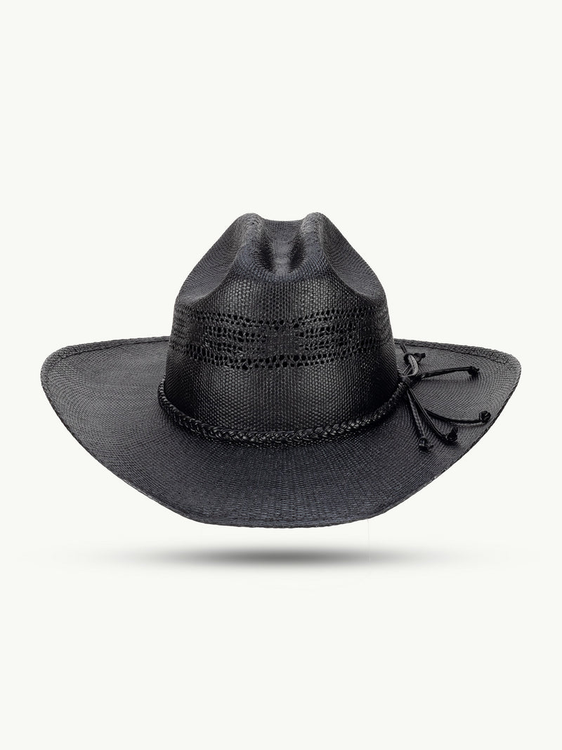 gunlock hoed – zwarte westernhoed voor avonturiers