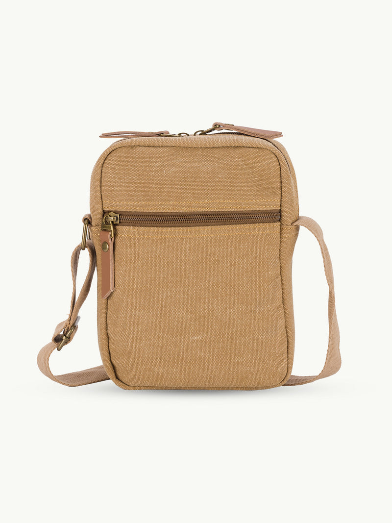 scippis mate bag – slanke canvas schoudertas