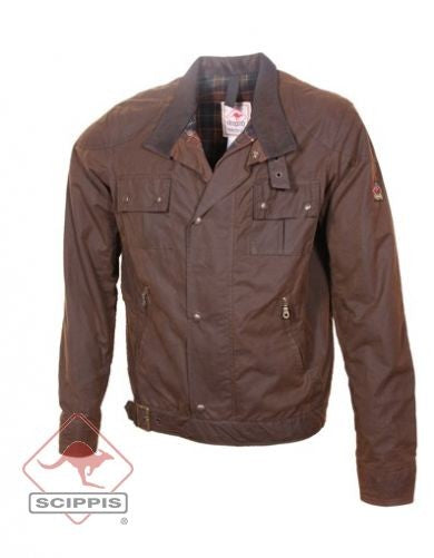 scippis jas kempsey – biker-stijl jas van dri-tec™ oilskin