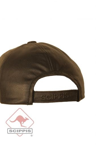scippis lederen cap – klassieke baseballcap van 100% leer
