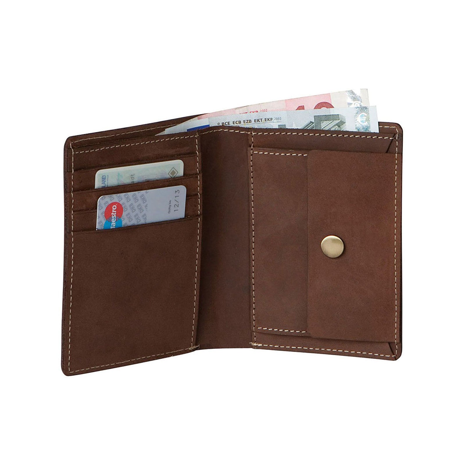 Detail van het leer en de knoopsluiting van de Baxter jas