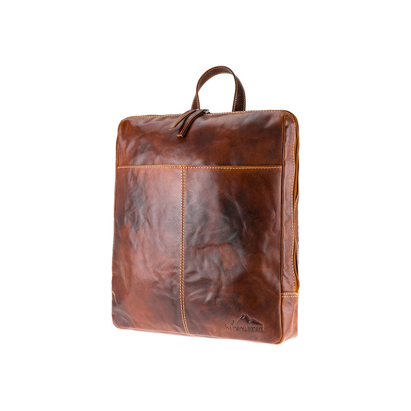 scippis meran rugzak – outdoor rolltop rugzak van canvas met leren details