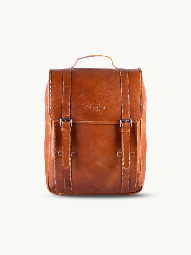 scippis bozen rugzak – compacte canvas rugtas met leren accenten