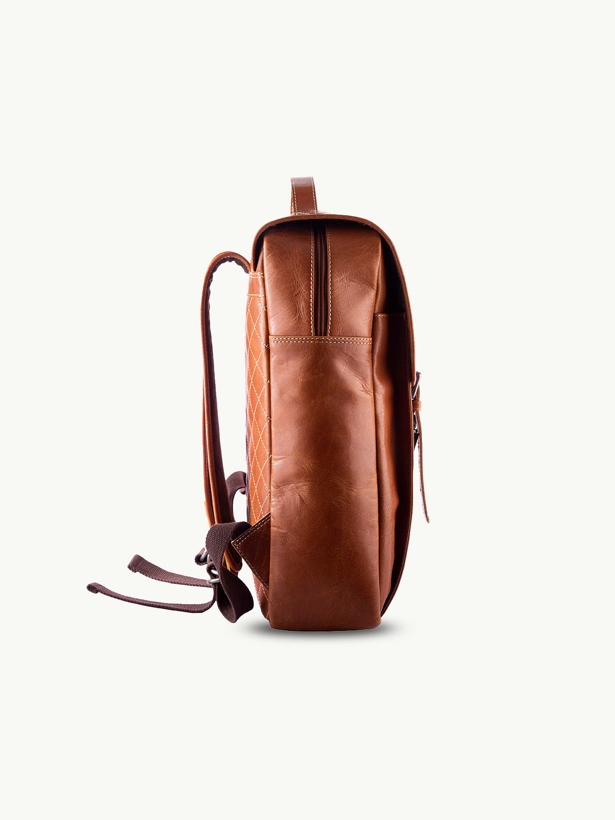 scippis bozen rugzak – compacte canvas rugtas met leren accenten