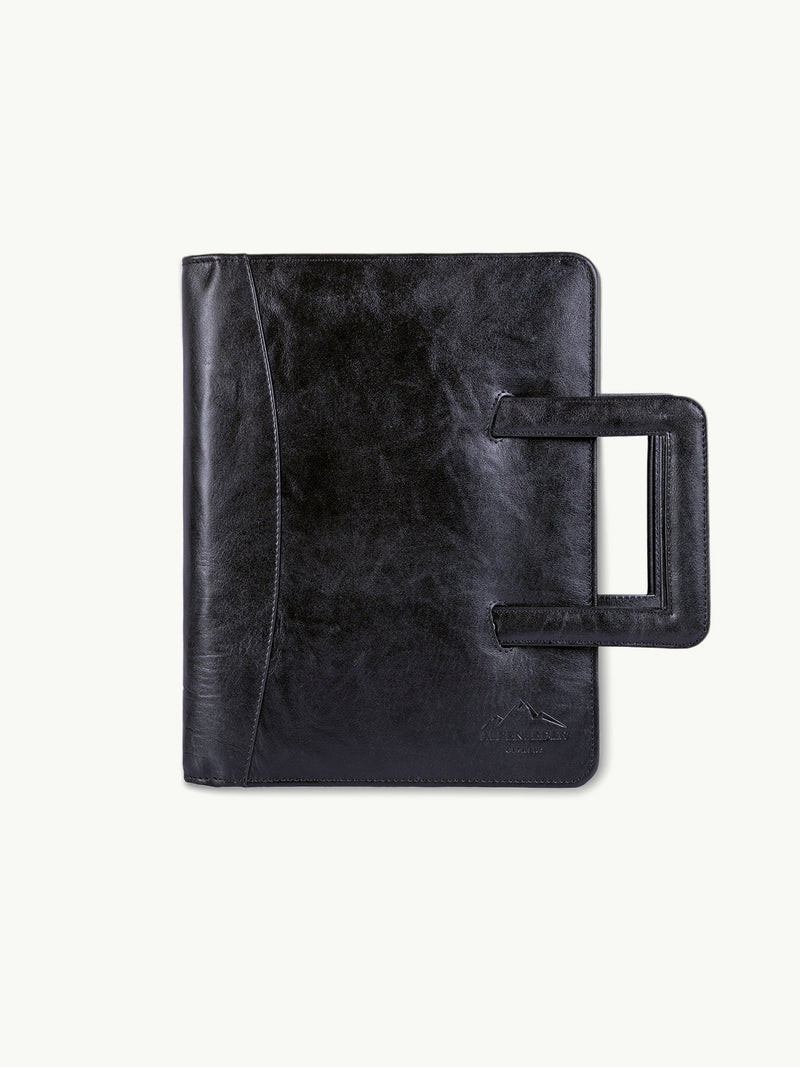 scippis meeting documententas – professionele leren aktetas met organizer en handvat