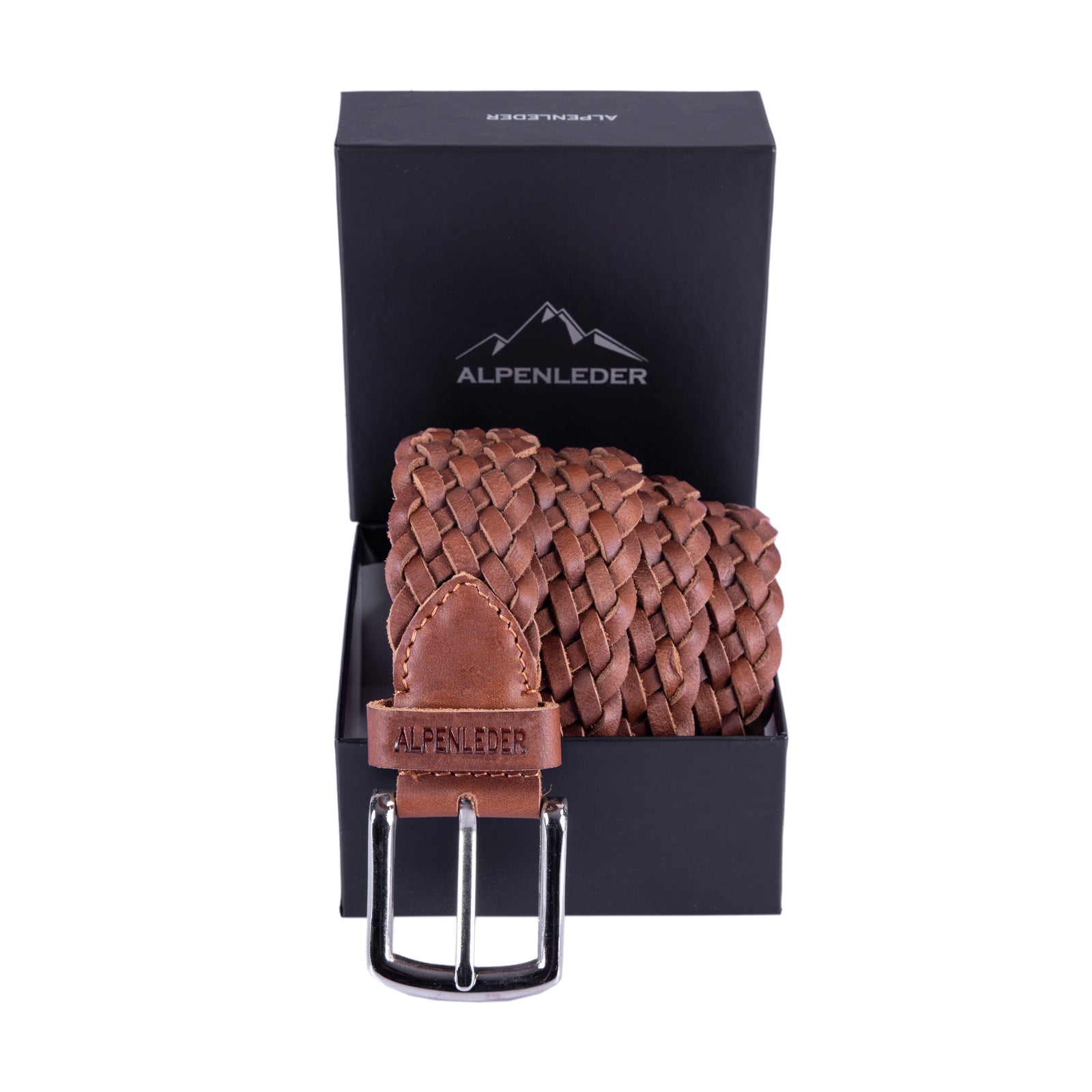 scippis belt flechtwerk – gevlochten leren riem met gesp in vintage stijl