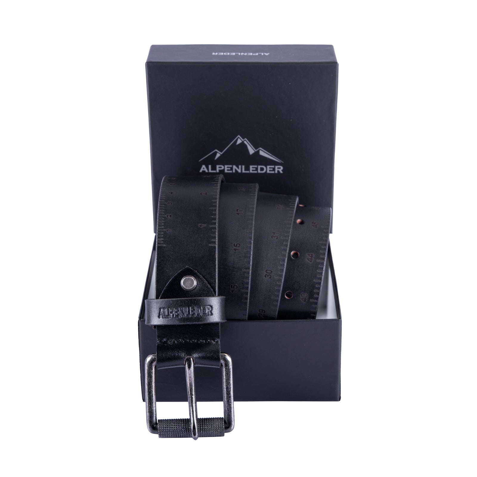 scippis belt zollstock – leren riem met ingebouwde opvouwbare meetlat