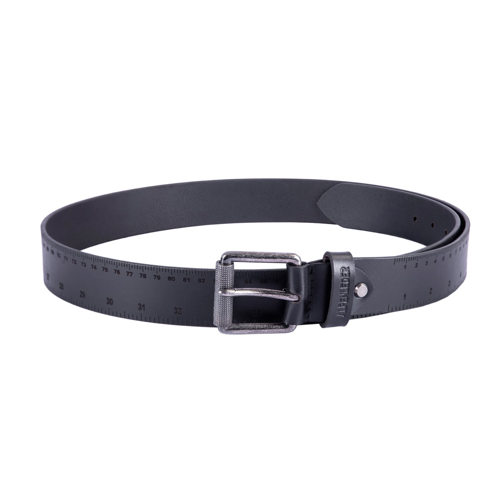 scippis belt zollstock – leren riem met ingebouwde opvouwbare meetlat