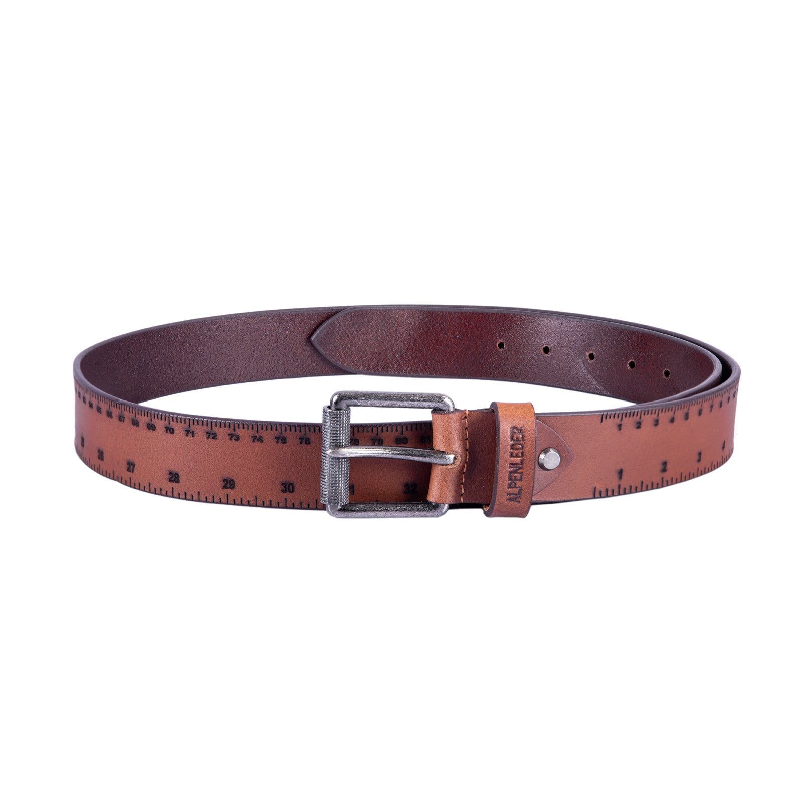 scippis belt zollstock – leren riem met ingebouwde opvouwbare meetlat