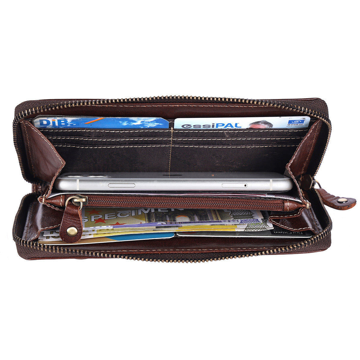 scippis wallet gspusi – compacte portemonnee van leer met vintage look