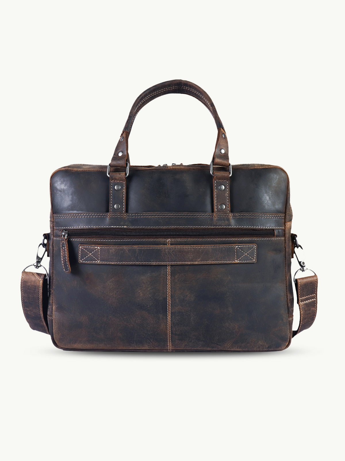 scippis messenger bag ludwig – klassieke leren schoudertas met brede klep