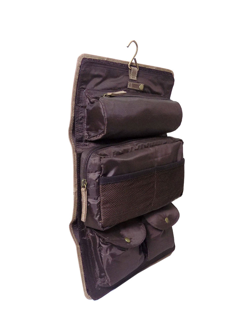 alpenleder vanity bag chicago – luxe toilettas van geolied nubuckleer