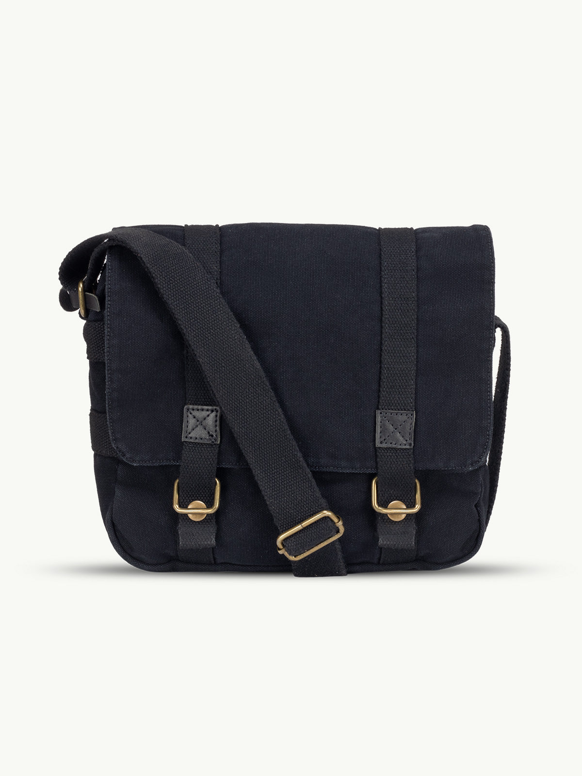 scippis metro bag – stevige canvas schoudertas met leren accenten